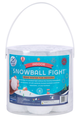 Thumbnail 1: Snowtime Anytime!  20 Pk Soft Indoor Snowballs 