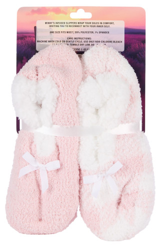 Thumbnail 2: AROMASOLES Women's 2 Pk Lavender & Shea Butter Non-Skid Socks 