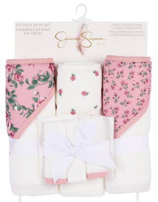 Thumbnail 1: Jessica Simpson 6 Pc Bath Towels & Washcloths Set 