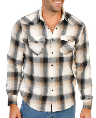 Thumbnail 1: Lucky Brand Men's Long Sleeve Front Snap Closure Flannel Shirt 