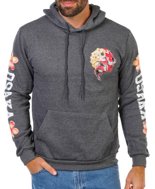 Thumbnail 1: Fresh Laundry Men's Koi Fish Graphic Pullover Hoodie 