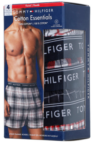 Thumbnail 1: Tommy Hilfiger Men's 4 Pk Flannel Boxers 