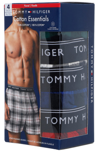 Thumbnail 2: Tommy Hilfiger Men's 4 Pk Flannel Boxers 