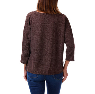 Thumbnail 2: Parallel Skies Women's Studded 3/4 Sleeve Knit Top 