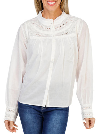 Thumbnail 1: Dear John Women's Solid Button Front Blouse  