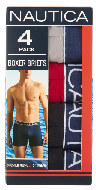Thumbnail 1: Nautica Men's 4 Pk Boxer Briefs 