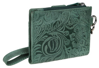 Thumbnail 2: American Bison Genuine Leather RFID Card & ID Wristlet Wallet 