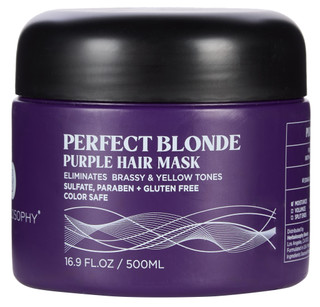 Thumbnail 1: HERBALOSOPHY 16.9 oz Perfect Blonde Purple Hair Mask 