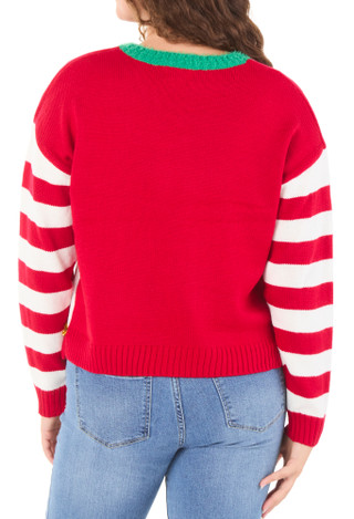 Thumbnail 2: Major Label Group Juniors Christmas Pullover Sweater 