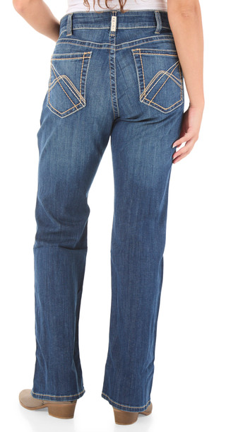Thumbnail 2: ARIAT Women's 5 Pocket Mid Rise Bootcut Jeans  