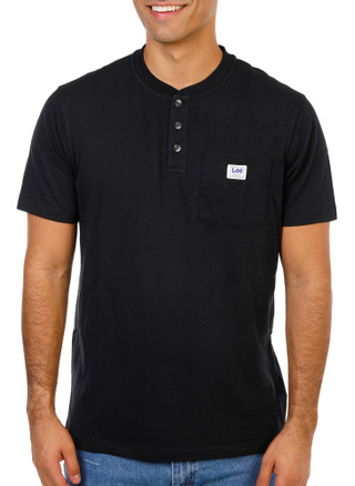 Thumbnail 1: Lee Men's Workwear Label Pocket 3 Button Henley 