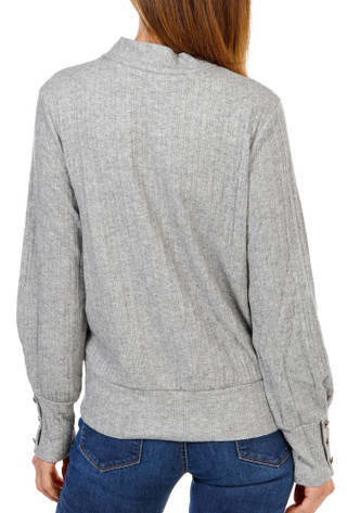 Thumbnail 2: Parallel Skies Women's Long Sleeve Mock Neck Cable Top 
