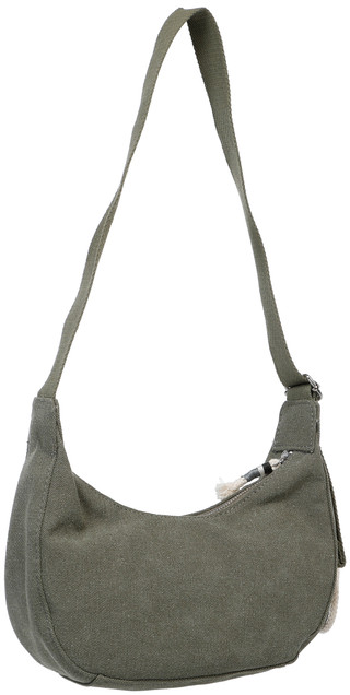 Thumbnail 2: Life is Good Boots & Flowers Small Canvas Shoulder Bag with Keychain 