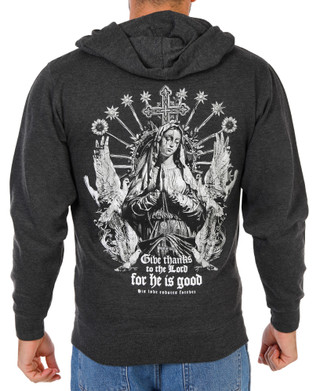 Thumbnail 1: Inspired Culture Men's Faith Inspired Graphic Zip-Up Hoodie 
