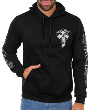 Thumbnail 2: Fresh Laundry Men's Cross Graphic Pullover Hoodie  