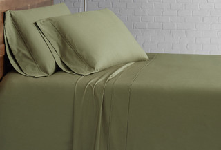 Thumbnail 10: Brooklyn Loom Brooklyn Loom Solid Cotton Percale Sheet Set 