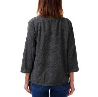 Thumbnail 2: Parallel Skies Women's Studded 3/4 Sleeve Knit Top 