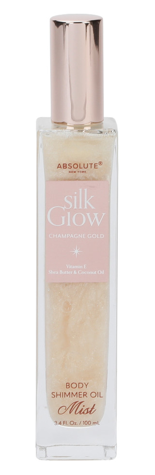 Thumbnail 1: Absolute New York 3.4 oz Champagne Gold Shimmer Body Oil Mist  