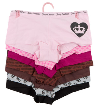 Thumbnail 2: Juicy Couture Women's 7 Pk Boy Cut Tag-Free  Logo Panties 