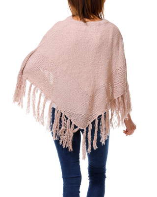Thumbnail 2: BCBGeneration Women's Tassel Tie Front Knit Poncho 