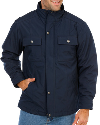 Thumbnail 1: Hawke & Co. Men's Plaid Lined Full Zip & Snap Jacket 