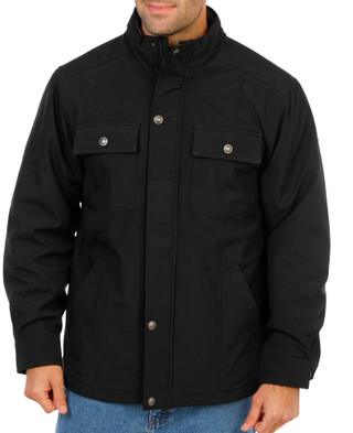 Thumbnail 2: Hawke & Co. Men's Plaid Lined Full Zip & Snap Jacket 