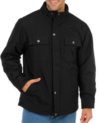 Thumbnail 1: Hawke & Co. Men's Plaid Lined Full Zip & Snap Jacket 