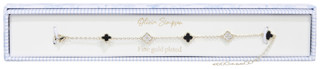 Thumbnail 1: Olivia Simpson Fine Gold Plated 5-Clover Bracelet 
