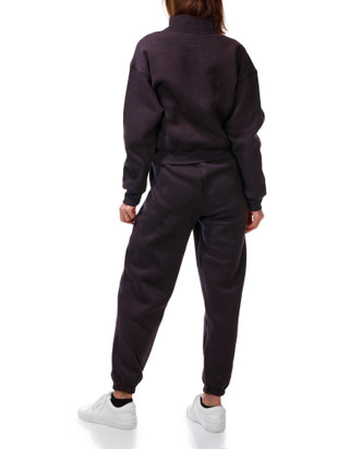 Thumbnail 4: 90 Degree 2 Pc Women's Long Sleeve Half Zip Sweater Jogger Pant Set 