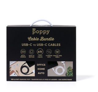 Thumbnail 2: Xo Poppy 2 Pk USB-C to USB-C Charging Cables 