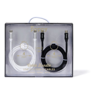 Thumbnail 1: Xo Poppy 2 Pk USB-C to USB-C Charging Cables 