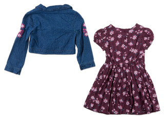 Thumbnail 2: Little Lass Girls 2 Pc Dress & Jacket Set  