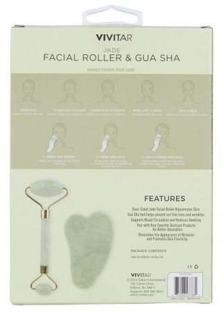 Thumbnail 2: Vivitar 2 Pc Jade Facial Roller & Gua Sha Set 