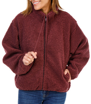 Thumbnail 1: AVALANCHE Women's Sherpa Teddy Full Zip Jacket 