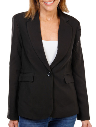 Thumbnail 1: Zac & Rachel Women's One-Button Blazer 