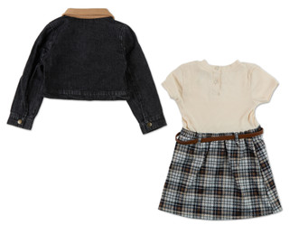 Thumbnail 3: Little Lass Girls 2 pc Jacket & Dress Set  