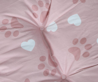 Thumbnail 2: Sleepy Tails 30x19 Paw & Hearts Tufted Pet Bed 