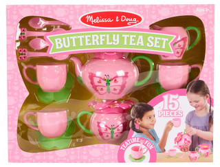 Thumbnail 1: Melissa & Doug 15 Pc Butterfly Tea Playset 