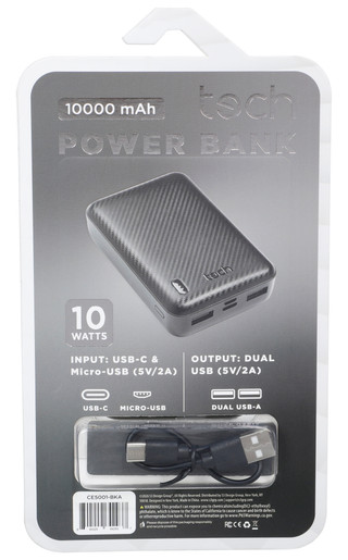 Thumbnail 2: Tech 10k mAh USB-C Portable Power Bank 