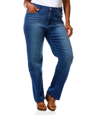 Thumbnail 1: Angels Forever Young Women's Plus Bootcut Jeans 