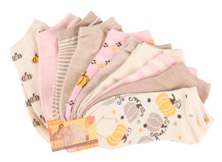 Thumbnail 1: Majesty Brands Women's 10 Pr Harvest Themed No Show Socks 