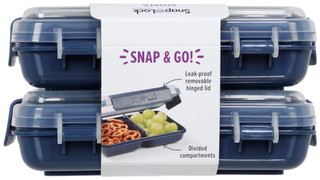 Thumbnail 2: Progressive 2 Pk Snap Lock Divided Lunch Containers 