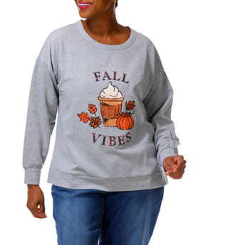 Thumbnail 3: Chenault Women's Fall Vibes Sweatshirt  