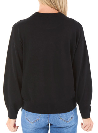 Thumbnail 2: Zac & Rachel Women's Soutache Embroidered Sweater w/ Pearls 
