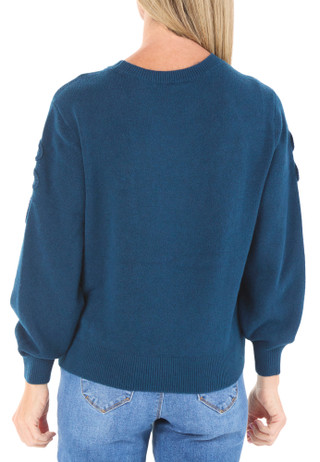 Thumbnail 2: Zac & Rachel Women's Soutache Embroidered Pullover Sweater 