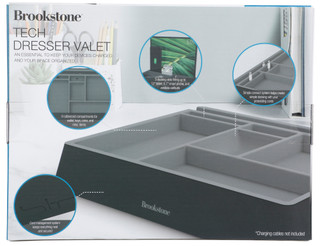 Thumbnail 2: Brookstone Tech Dresser Valet with Cable Slots 