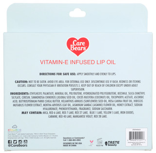 Thumbnail 2: Care Bears 4 Pk Vitamin-E Infused Lip Oils 