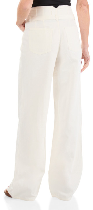 Thumbnail 2: 7 FOR ALL MANKIND Women's 5 Pocket Wide Leg 2 Button Pants with Belt 