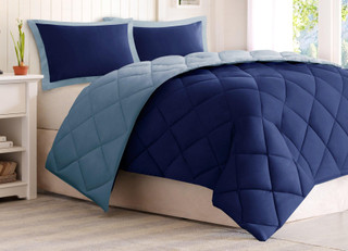 Thumbnail 1: Madison Park Madison Park 3M Scotchgard Diamond Quilting Comforter Set 