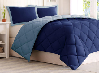 Thumbnail 2: Madison Park Madison Park 3M Scotchgard Diamond Quilting Comforter Set 